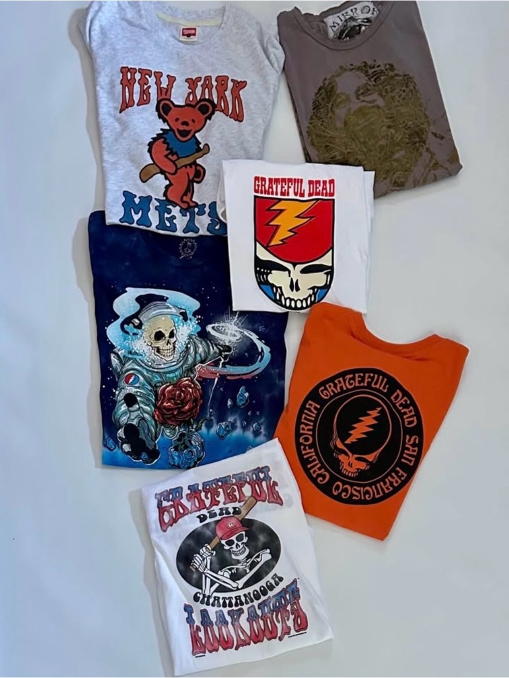 6 Grateful Dead Multicolor Graphic T-shirts